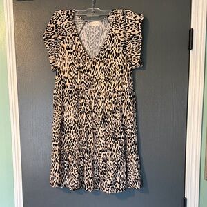 Altar'd State Animal Print Mini Flowy Dress